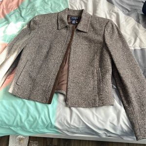 Brown and white jacket